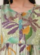 Multi Color Printed Muslin Silk Kurti